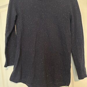 Karen Scott Navy Blue Speckled Sweater
